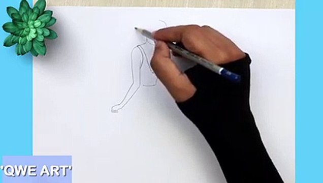 How to draw a Girl with beautiful Dress Pencil Sketch for Beginners Girl Drawing step by step