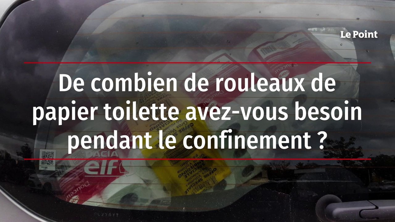 De combien de rouleaux de papier toilette avez-vous besoin pendant le confinement ?