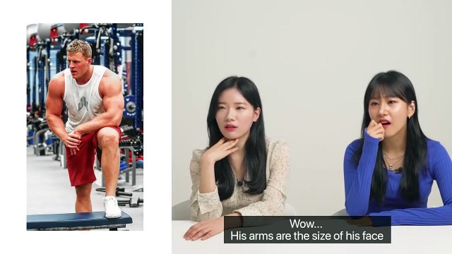 Korean Girls React To Hottest American Football Players!!