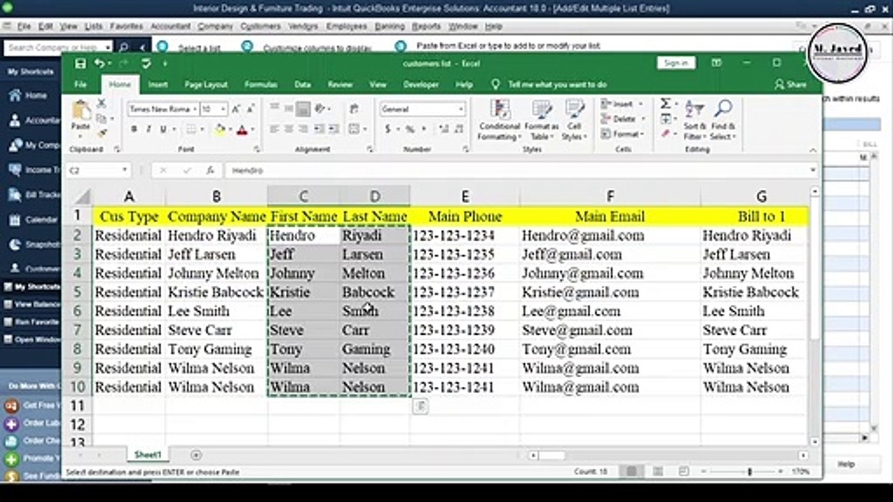 QuickBooks Desktop  Importing and Exporting Customers’ list