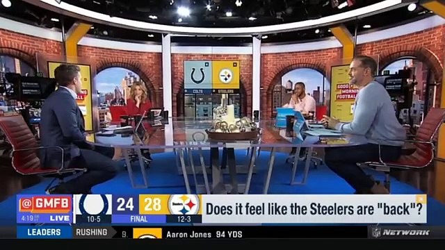Good Morning Football | Nate Burleson Goes Off Pittsburgh Steelers Beat Indianapolis Colts