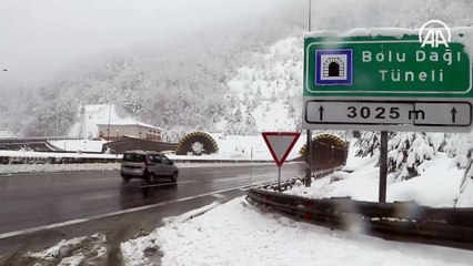 Bolu Dağı'nda kar kalınlığı 35 santimetreye ulaştı