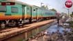 इटावा में दिल्ली-हावड़ा रेल मार्ग पर भरा पानी