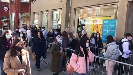 Queues at Primark in Preston