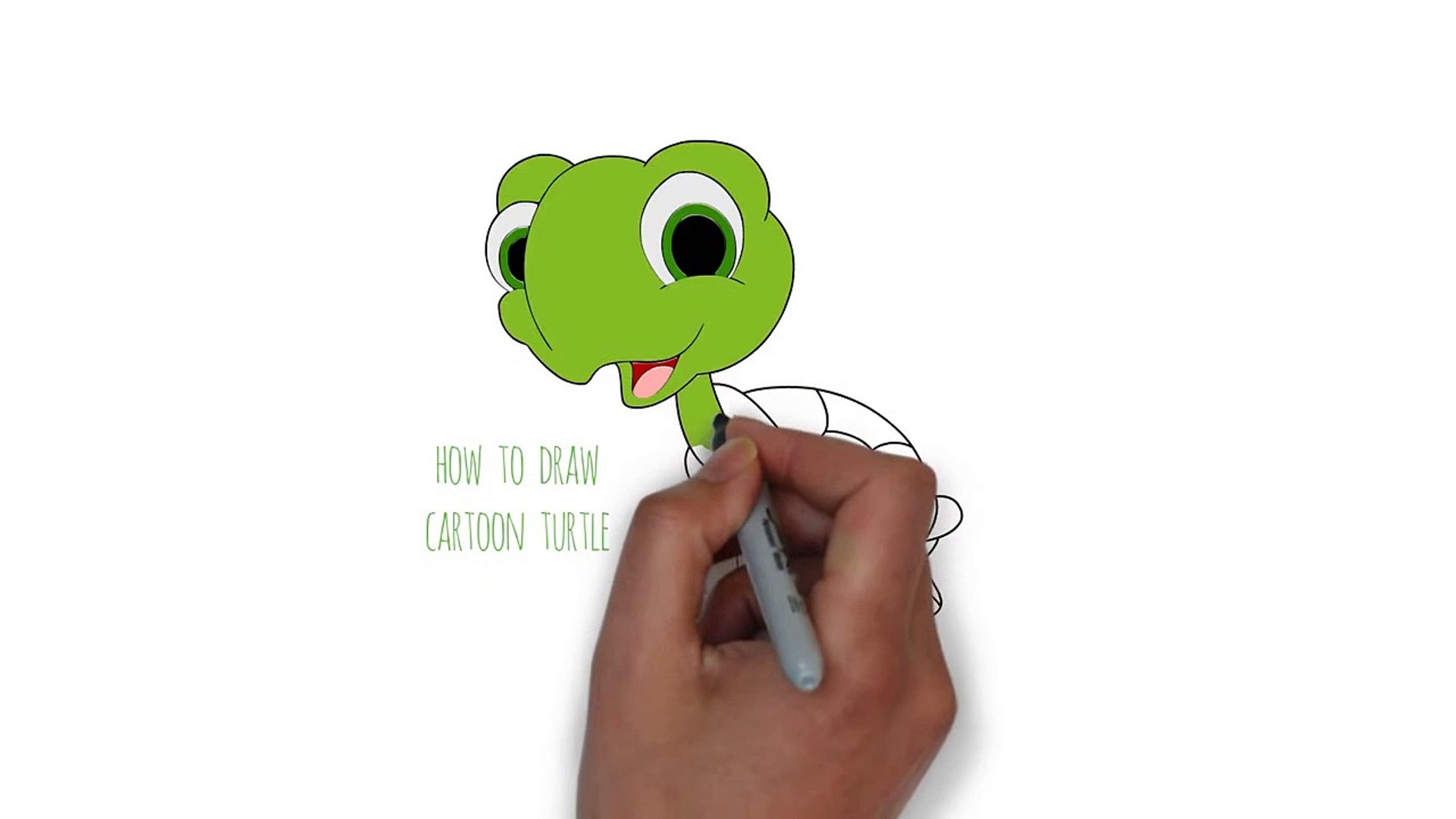 How To Draw A Cartoon Turtle - Cartooning For Kids - video Dailymotion