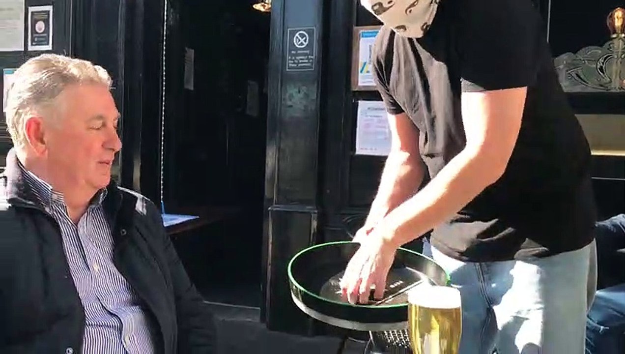 Brian Having a pint