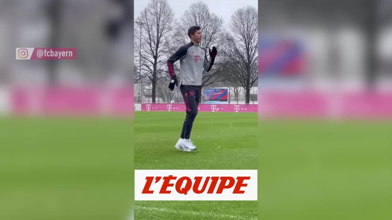Lewandowski a repris l'entraînement - Foot - C1 - Bayern