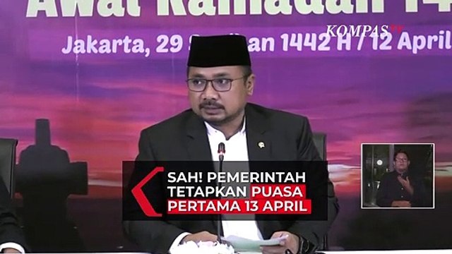 Hasil Sidang Isbat, Pemerintah Resmi Tetapkan 1 Ramadhan 1442 H