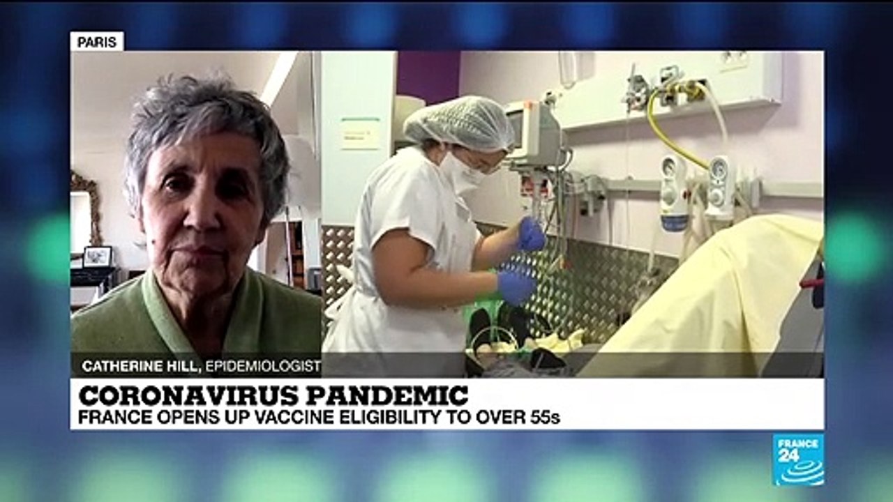 Coronavirus pandemic: France opens up vaccine eligibility to over 55s