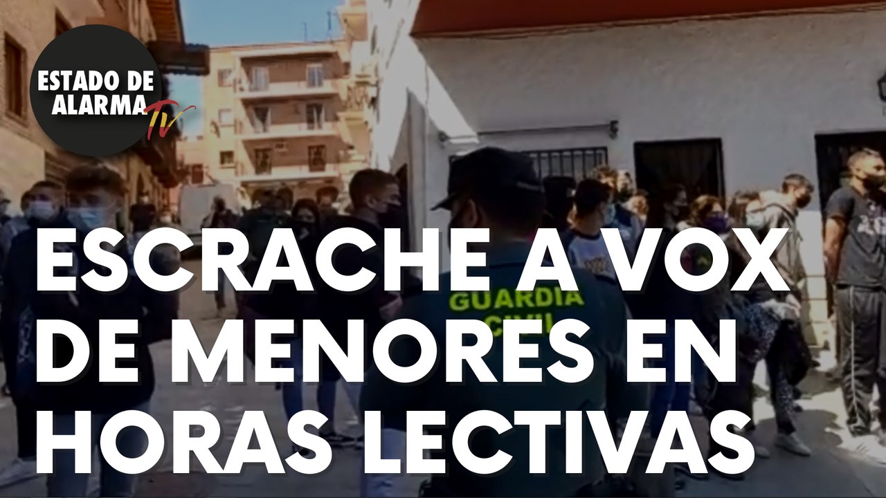 Escrache a Vox durante un acto público por un grupo de menores en hora lectivas: “Son menores”
