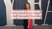 Alessandra Ambrosio Just Posted a Video of Her Workout Routine That Gives a Peek Into How
