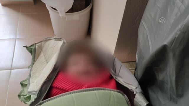 Apartman önünde terk edilmiş bebek bulundu