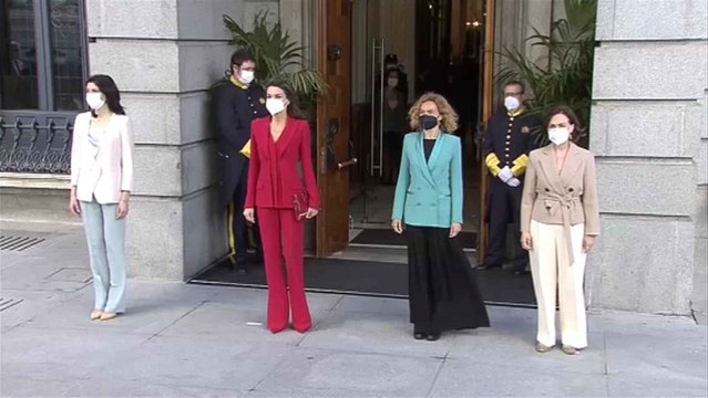 La Reina Letizia en el homenaje a Clara Campoamor en el Congreso de los Diputados