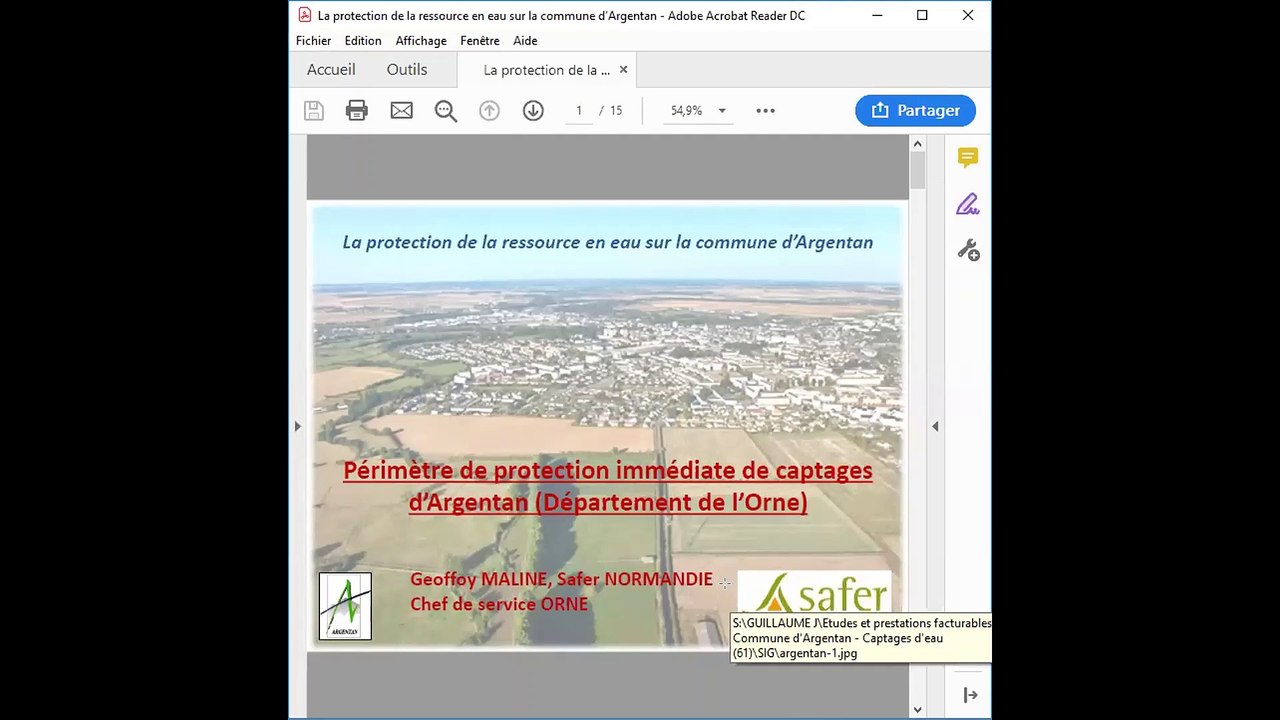 2.2 Action foncière pour la protection de la ressource en eau - Safer Normandie - G. Jouan