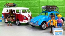 Playmobil + Volkswagen Bettle and Camping Bus