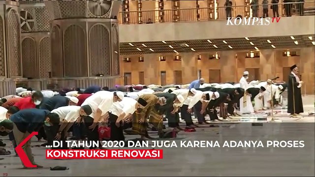 Suasana Ibadah Salat Tarawih Pertama di Masjid Istiqlal Jakarta