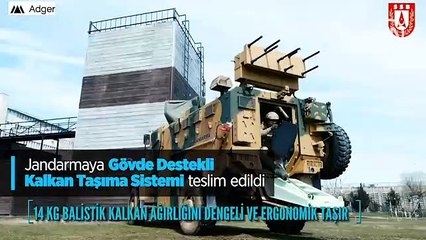 Jandarmaya Gövde Destekli Kalkan Taşıma Sistemi