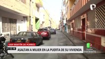 Cámaras registraron violento asalto a mujer en San Martín de Porres
