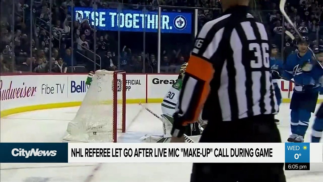 Nhl Fires Referee After Hot Mic Incident video Dailymotion