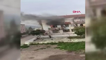 EVİNDE ÇIKAN YANGINDA YANARAK HAYATINI KAYBETTİ; YANGIN ANI GÖRÜNTÜLENDİ