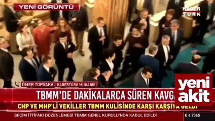 Meclis'teki ittifak görüşmelerinde kavga çıktı