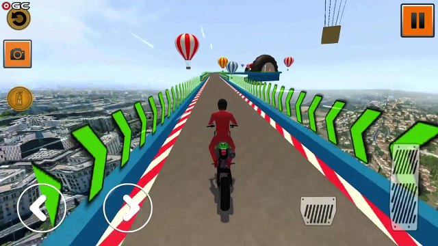 Bike Stunts Race 2021 Free Moto Bike Racing Games - Impossible Motor Racer - Android GamePlay #2