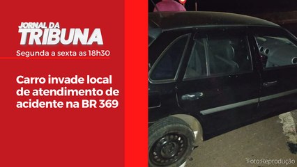 Carro invade local de atendimento de acidente na BR 369