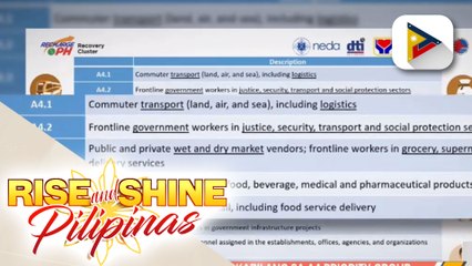 Pagbabakuna sa mga kabilang sa A4 priority group, posibleng simulan sa susunod na buwan