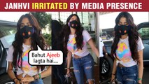 Janhvi Kapoor UNCOMFORTABLE Seeing Media, Says ' Bahut Ajeeb Lagta Hai' At Mumbai Airport