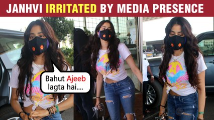 Janhvi Kapoor UNCOMFORTABLE Seeing Media, Says ' Bahut Ajeeb Lagta Hai' At Mumbai Airport