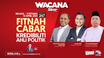 [LIVE] Fitnah cabar kredibiliti ahli politik