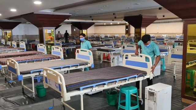 Delhi: Banquet Hall converted into Covid care facility