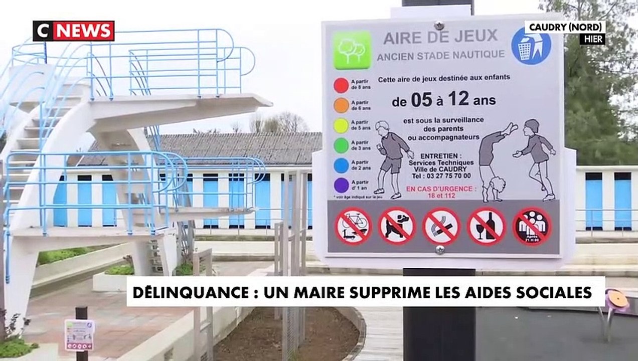 Après de nombreuses dégradations faites par de jeunes mineurs de la commune de Caudry, le maire a décidé de supprimer les aides financières de leurs parents - VIDEO