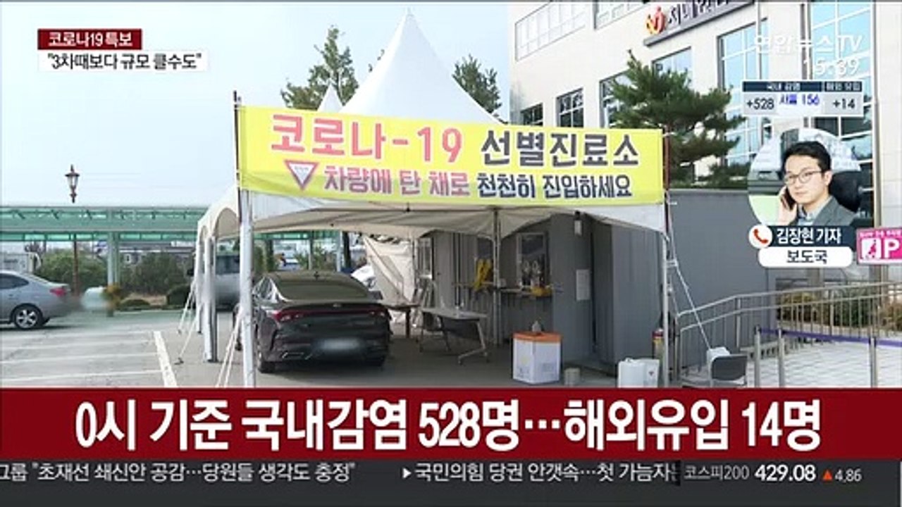 신규 확진 542명…방역당국 "4차 유행 문턱"