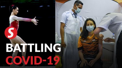 Farah Ann gets her Covid-19 jab