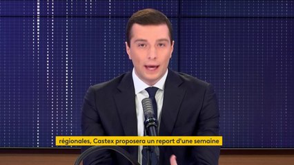 "Si j’avais le choix je ne me ferais pas vacciner avec AstraZeneca, je préférerais me faire vacciner avec Pfizer", indique Jordan Bardella, vice-président du Rassemblement national