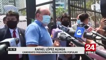 Elecciones 2021: Rafael López Aliaga tiende puentes a Pedro Castillo y le expresa su respaldo