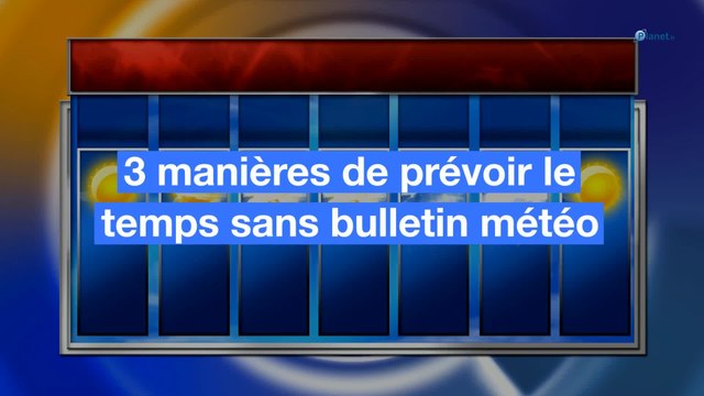 3 manières de prévoir le temps sans bulletin météo