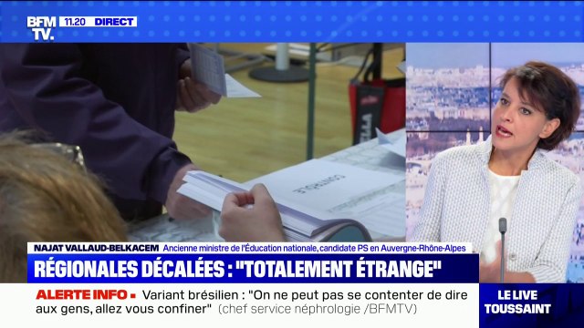 Najat Vallaud-Belkacem: Le gouvernement a tort de vouloir choisir la date des élection en fonction des circonstances