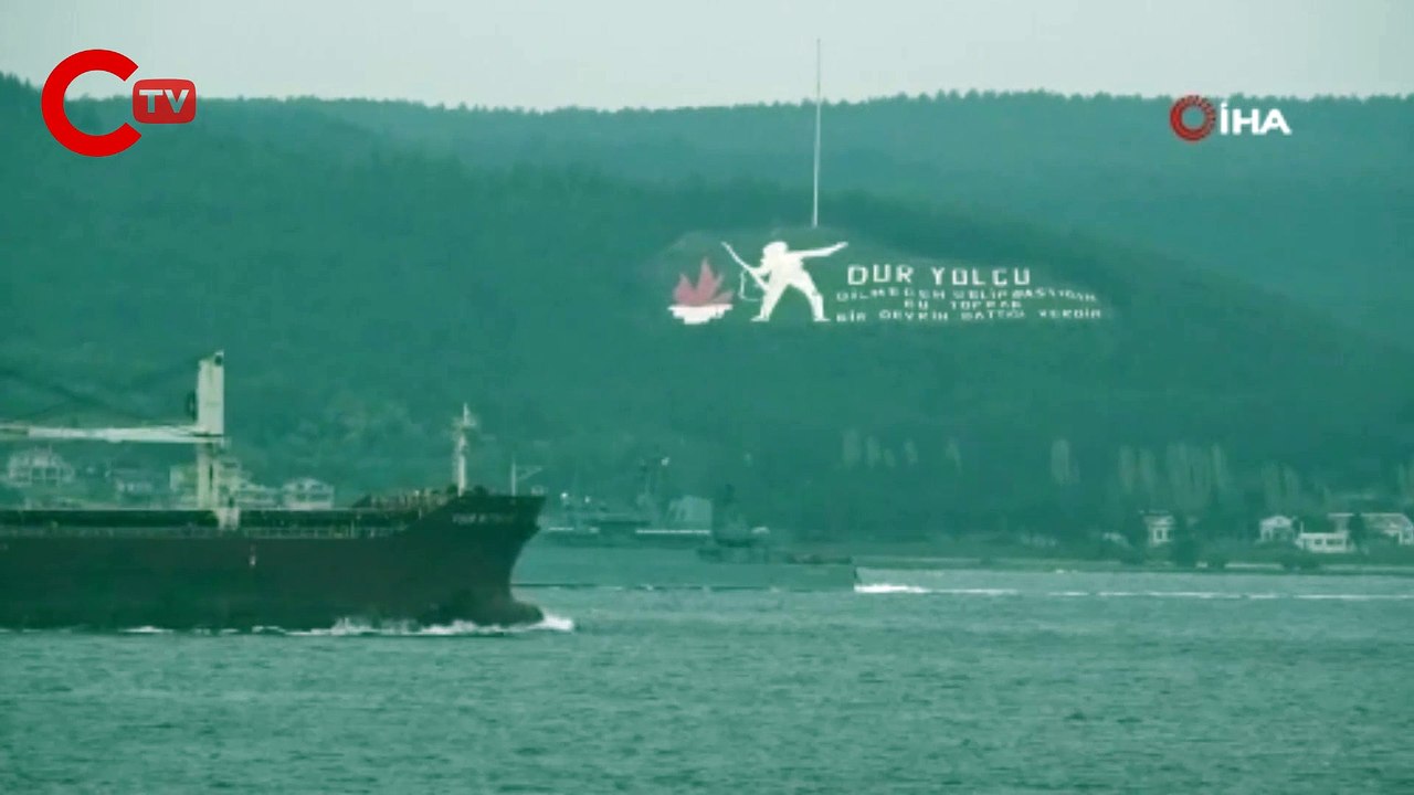 Rus savaş gemisinde dikkat çeken görüntü