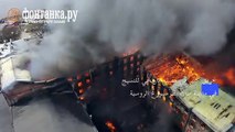 حريق كبير في مصنع تاريخي للنسيج في سان بطرسبورغ