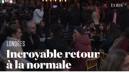 Les Londoniens ont le droit d'aller en terrasse et ils n'en reviennent pas