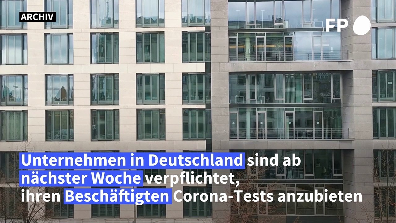 Unternehmen müssen Corona-Tests anbieten