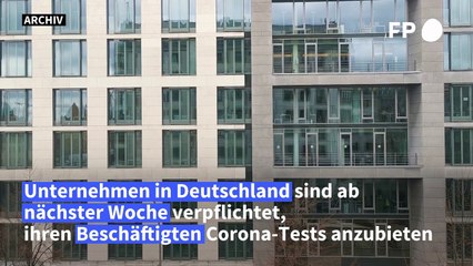 Unternehmen müssen Corona-Tests anbieten
