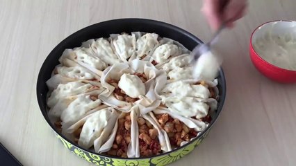 Ramazan’da Her gün Yapmak İsteyeceğiniz Yemek Tavuklu Beşamelli Yufkalı Sandallar