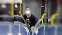 Metrobüste genç kadına taciz iddiası; şüpheli metrobüs durağında polise teslim edildi