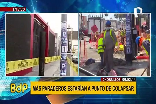 Chorrillos: varios paraderos de la av. Defensores del Morro estarían a punto de colapsar