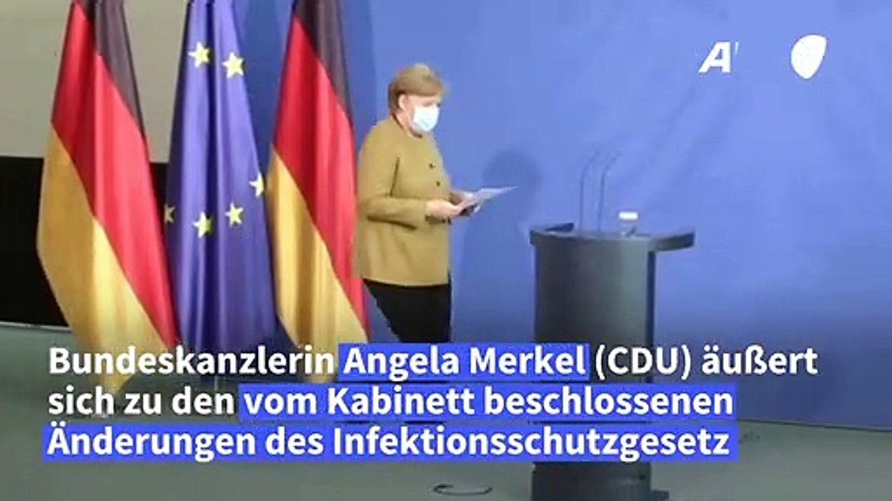 Merkel: notbremse soll künftig automatisch greifen