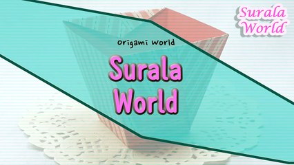 Origami -  Container, Bowl, Box, Bin  (Tutorial, Diy, Paper Box)