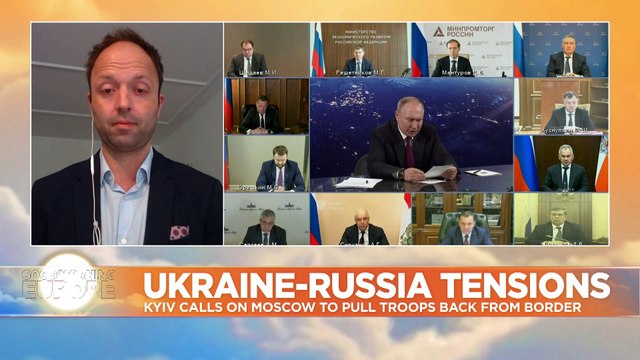 Russia says buildup at Ukraine border is a response to NATO 'threats'